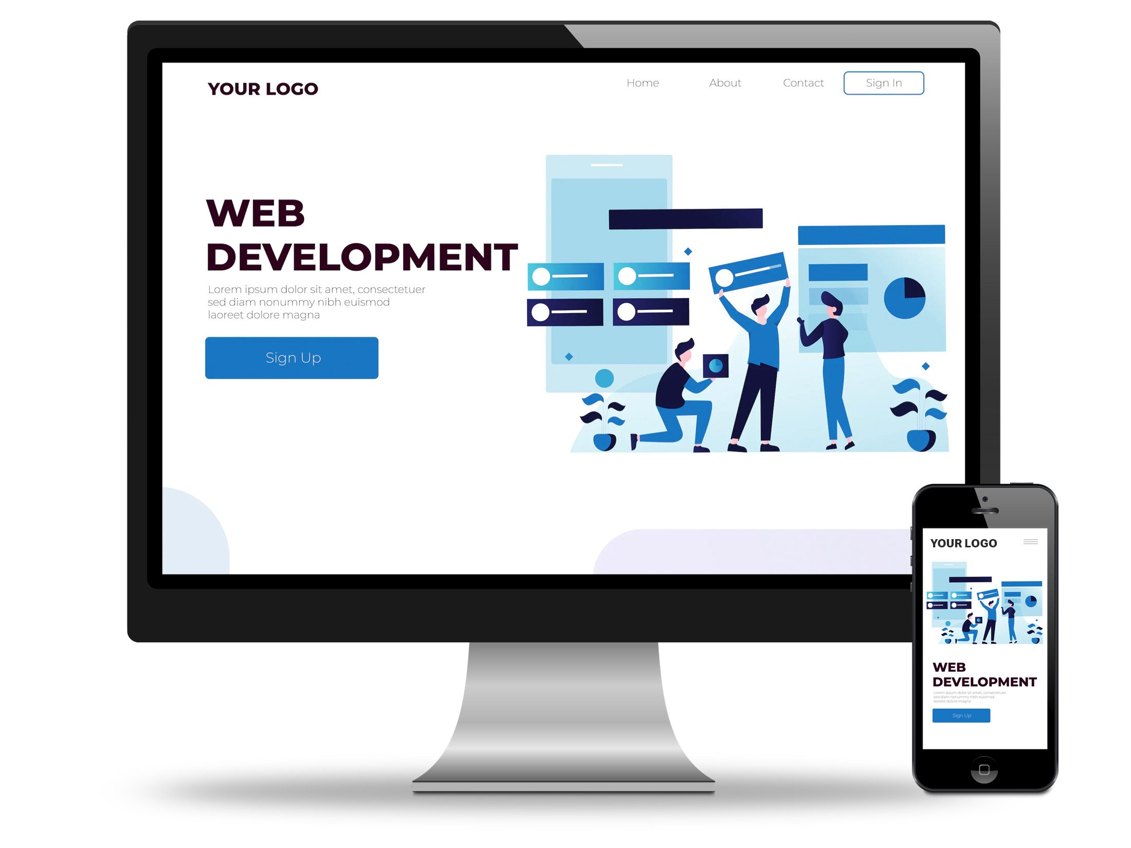 <strong style="color: #257DDB">Web Development</strong><br> Starting From:
